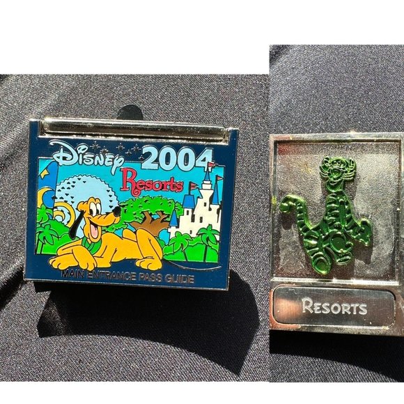 Walt Disney Pin WDW Cast Exclusive Main Entrance Pass Guide All Star Pluto LE - Picture 1 of 7